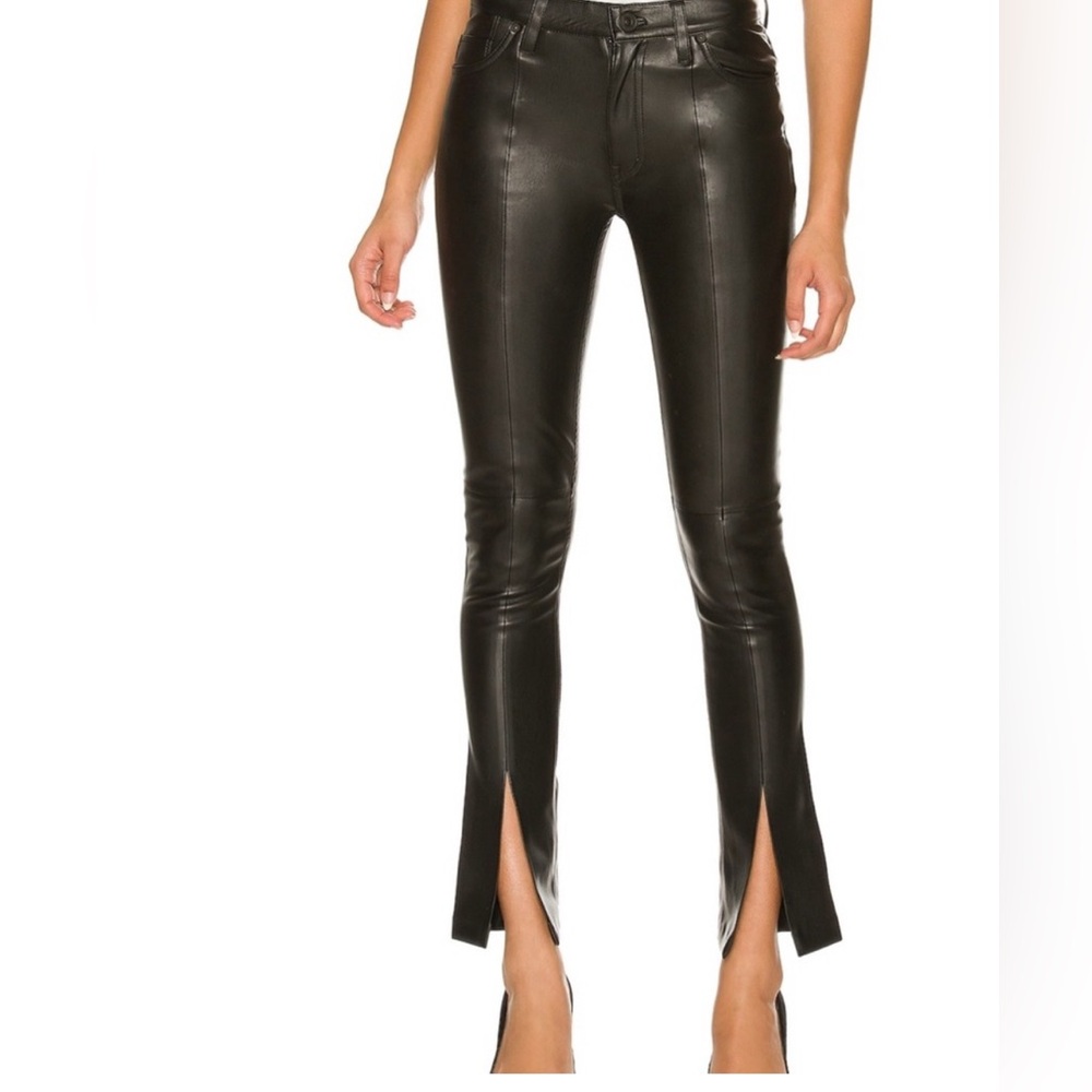 Hudson faux leather Barbara jeans new